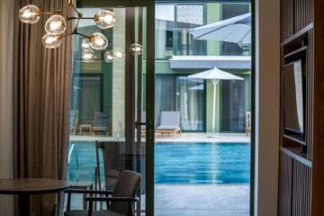 Фото номера Вилла с 2 спальнями, бассейн в форме лагуны Отель HVD Reina del Mar - 24 Hours Premium All Inclusive г. Обзор 4
